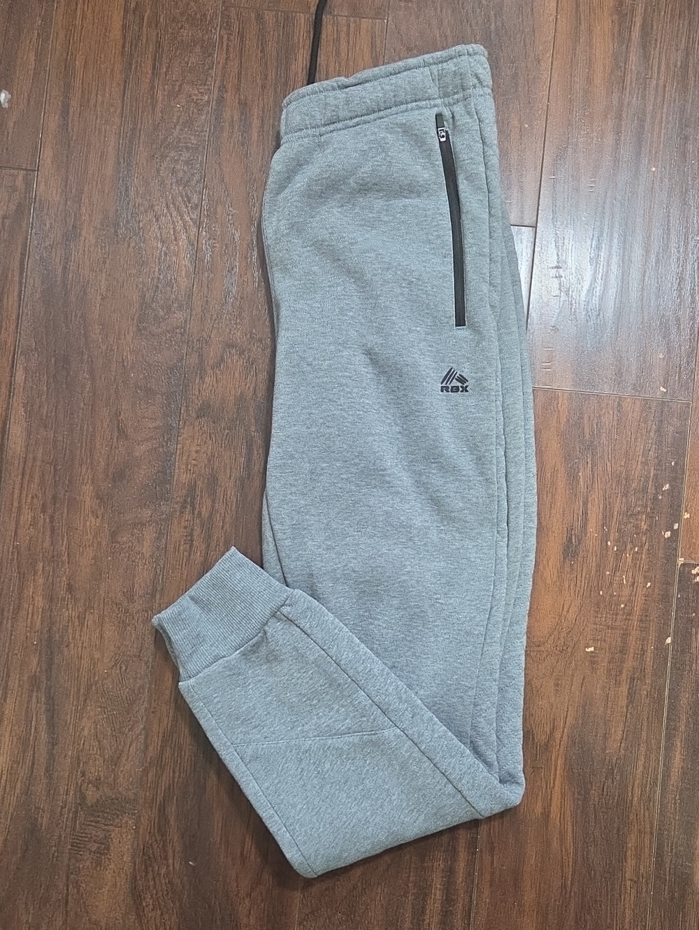 RBX Mens Small Gray Zipper Pocket Joggers
